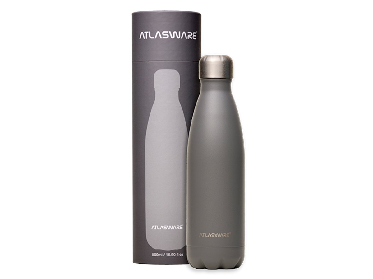 Botella de acero inoxidable Navy Grey Botella de acero inoxidable Navy Grey